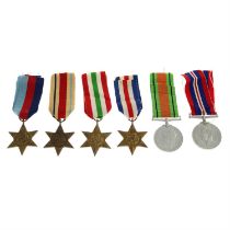 WWII group of six medals.
