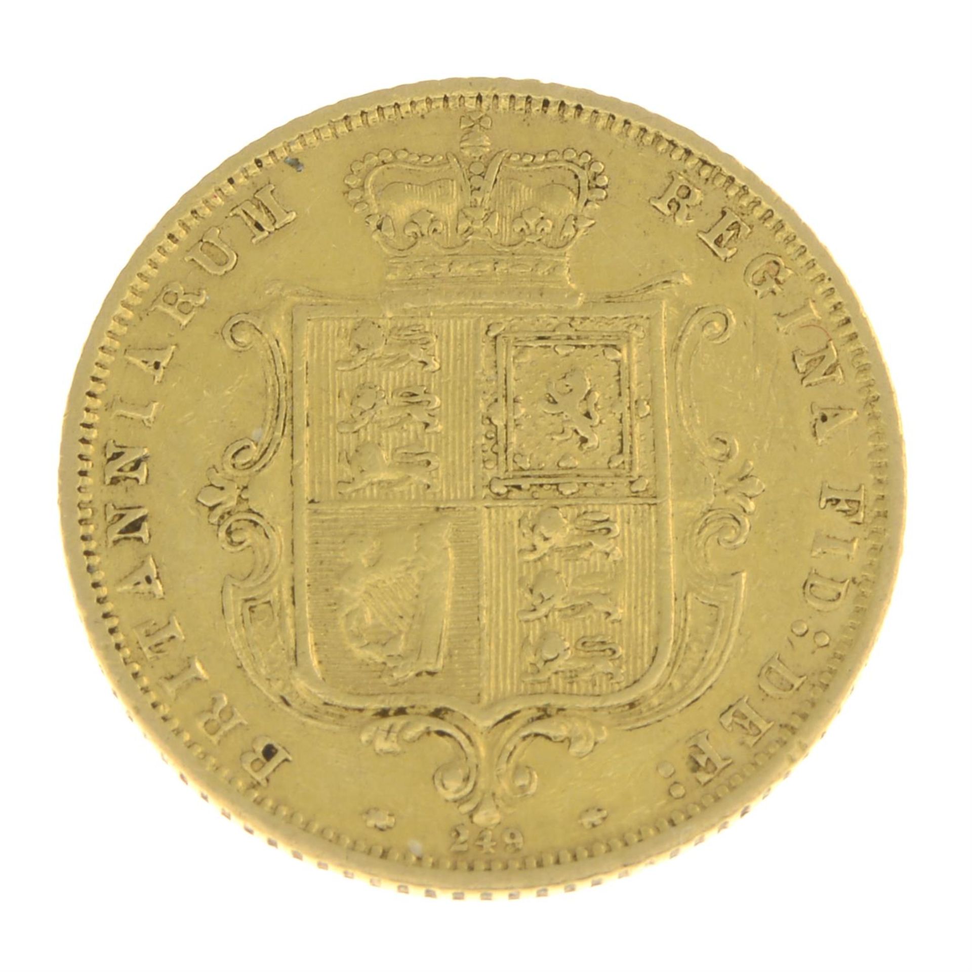 Great Britain. Victoria AV 1/2 Sovereign. - Image 2 of 2