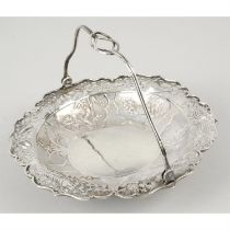 Chinese export silver basket.