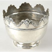 Edwardian silver bowl by Mappin & Webb.