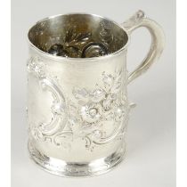 Early 18th century Newcastle silver mug.