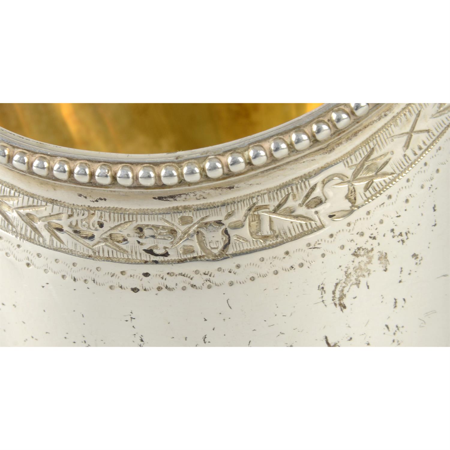 George III silver pedestal cream jug by Hester Bateman. - Image 3 of 3
