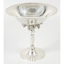 Georg Jensen sterling silver grape tazza.