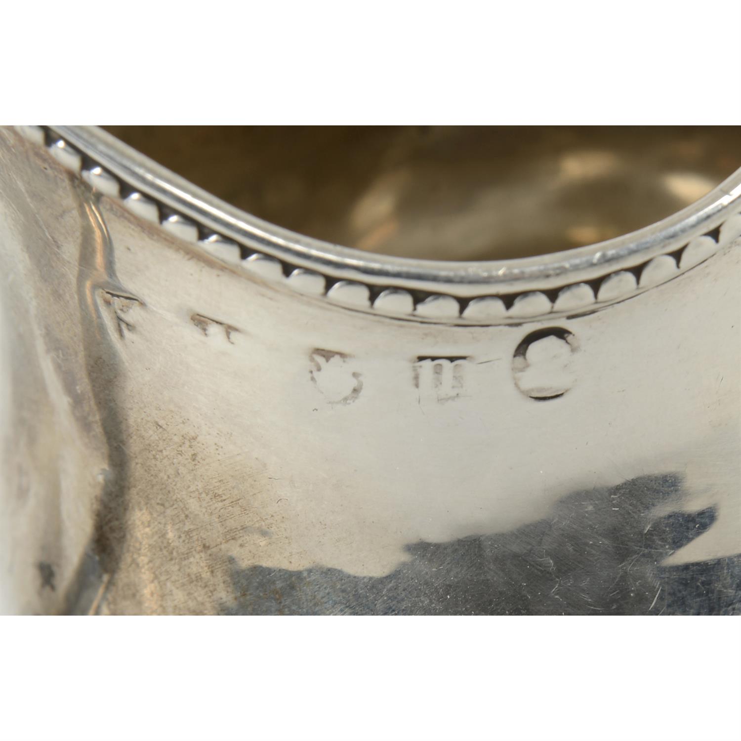 George III silver pedestal cream jug. - Image 3 of 3