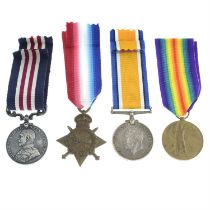 Military Medal & Great War Trio. (4).
