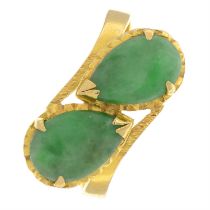 Jade crossover ring