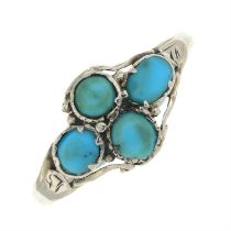 15ct gold turquoise dress ring