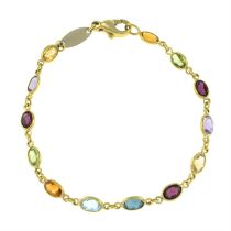 Gem-set bracelet