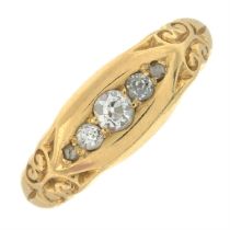 Edwardian diamond five-stone ring