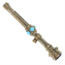 Late 19th C turquoise & paste retractable pencil