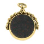 Early 20th century gem swivel fob