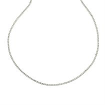 Diamond line necklace