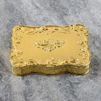 Mid 19th century gold box, by J.F. Bautte & Cie