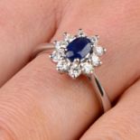 18ct gold sapphire diamond ring