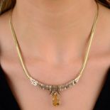 Heliodor & diamond necklace, by Balestra