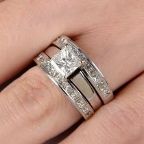 Vari-shape diamond ring