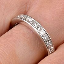 Diamond full circle eternity ring