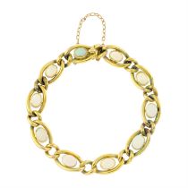 Opal fancy-link chain bracelet