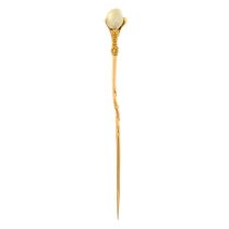 Early 20th century baroque pearl stickpin