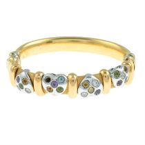 Multi gem bangle