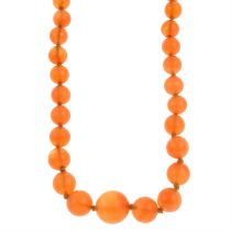 Early 20th century carnelian necklace