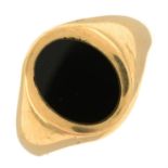 9ct gold onyx signet ring