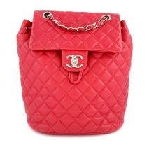 Chanel - quilted Urban Spirit CC backpack.