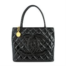Chanel - patent leather CC Medallion tote.