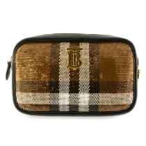 Burberry - sequin House check Lola crossbody bag.