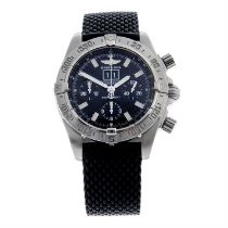 Breitling - a Chronomat Blackbird chronograph wrist watch, 44mm.