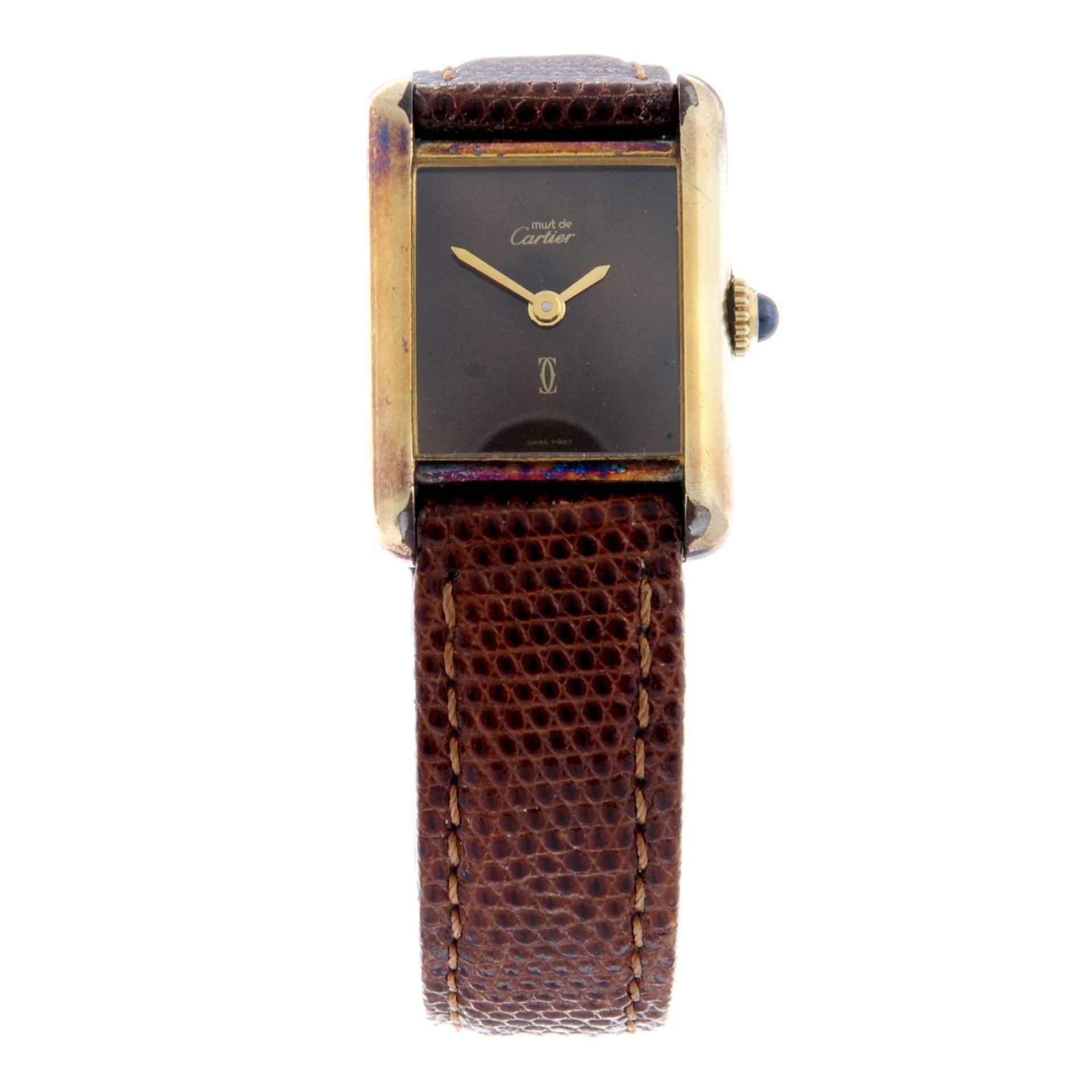 Cartier - a Must de Cartier Tank wrist watch, 20mm.