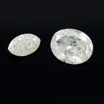 Two vari-cut diamonds, 0.64ct