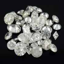 Assorted vari-cut diamonds, 8.10ct