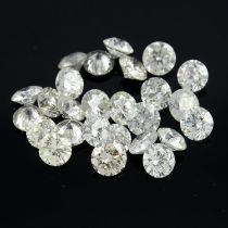 Assorted brilliant-cut diamonds, 8.02ct
