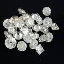 Assorted vari-cut diamonds, 8.54ct