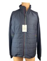 Paul Smith Mixed Media Jacket with Sports Stripe Trim - Navy - Size XL - M2R940X - RRP £399