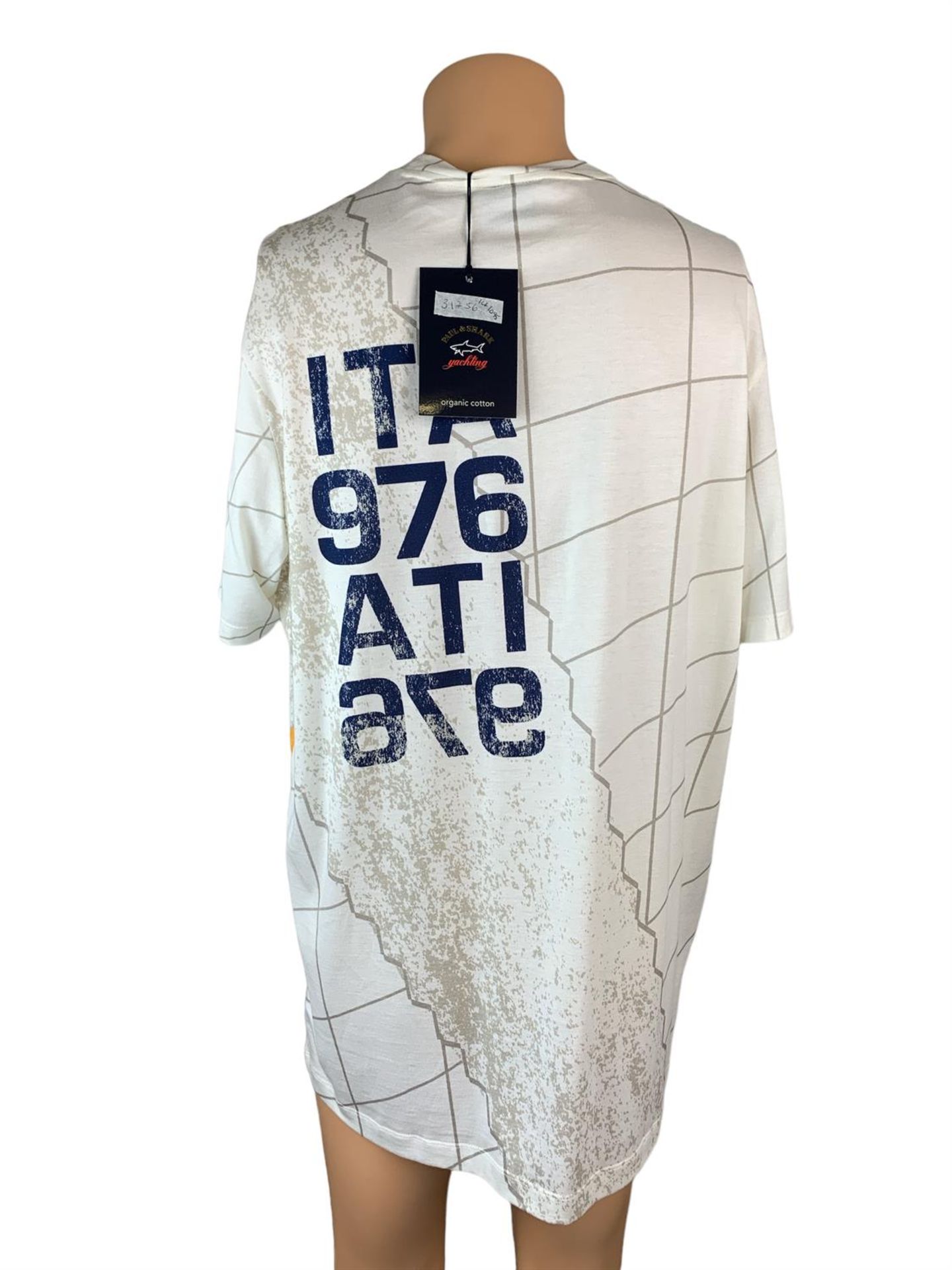 Paul & Shark T-Shirt - Organic Pattened - White - Size XL - 21411093 - RRP £199 - Image 2 of 2