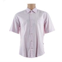 Hugo Boss Mens Rash Pink Shirt - Short Sleeve - Size M - 50489351 - RRP £99.00