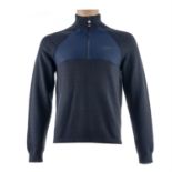 Hugo Boss Zamio Navy Half Zip Knit Jacket - Size S - 50482413 - RRP £299.00