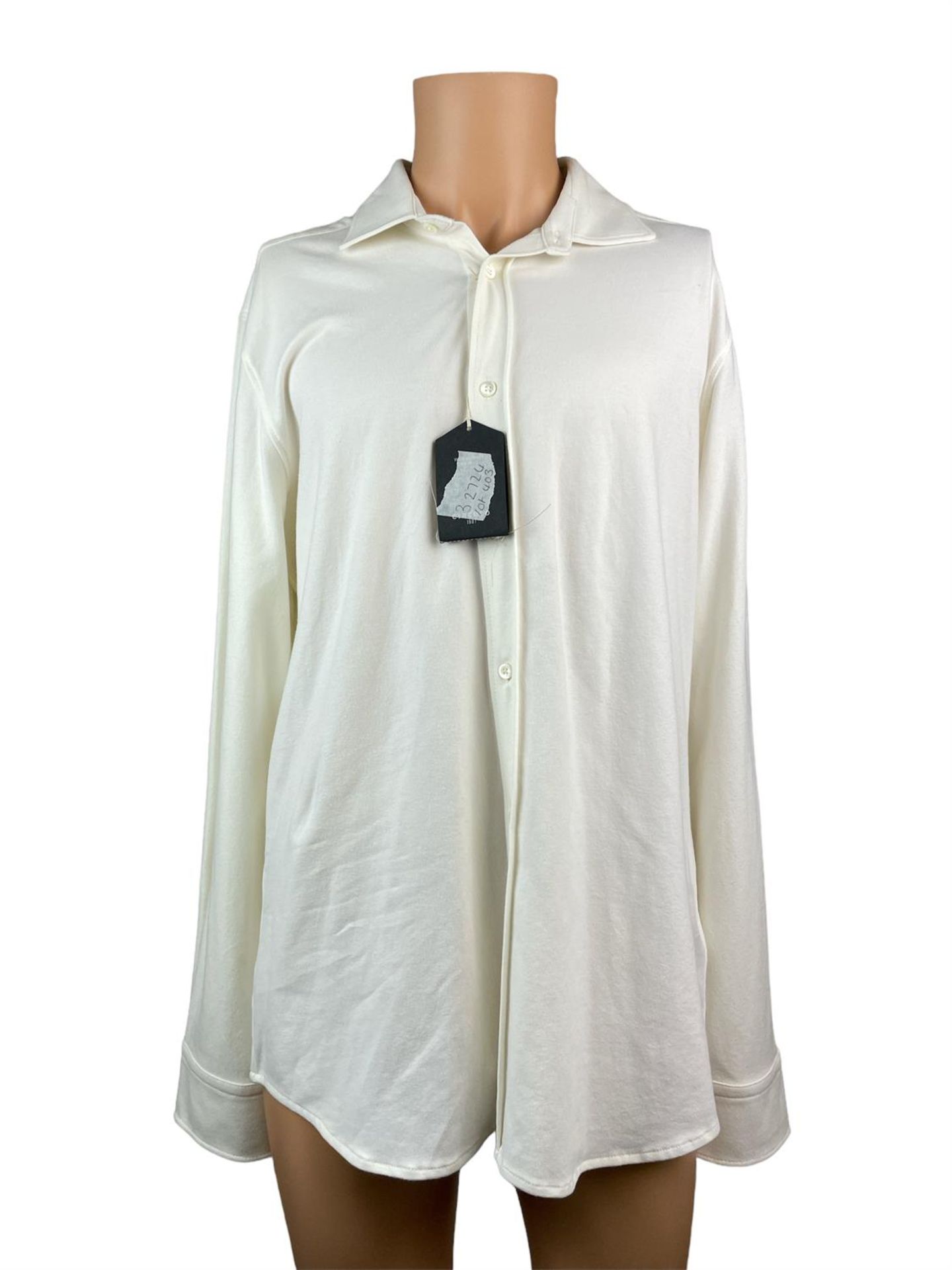 Circolo White Long Sleeve Shirt - 3610 - Size XXL - £199.00