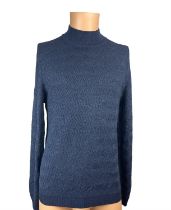 Paul Smith High Neck Merino Wool Pullover - Navy -Size XL - M1R-592X - RRP £349