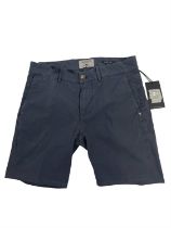 7 For All Mankind Navy Chino Shorts - Size 30 - RRP £229.00