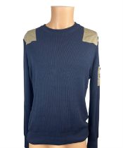 Paul & Shark Navy and Beige Pull Over - Size XL - RRP £419.00