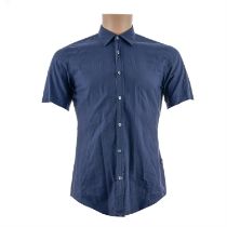 Hugo Boss Mens Marco Navy Shirt - Short Sleeve - Size S - 50283717 - RRP £119.00