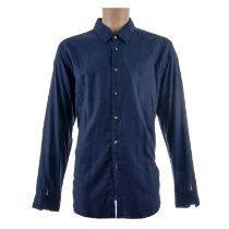 Hugo Boss Regular Fit Navy Lukas Shirt - Long Sleeve - Size XXL - 50458598 - RRP £139.00