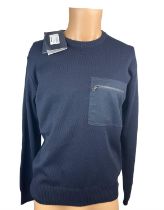 Paul & Shark Navy Knit with Zip Pocket - Size S - RRP £349.00