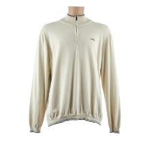 Hugo Boss Beige 1/2 Zip Zitom Pullover - Size XXXL - 50475096 - RRP £179.00