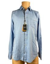 Hugo Boss Slim Fit Long Sleeve Shirt – Blue – 50205694 – Size S – RRP £119.00