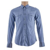 Hugo Boss Mens Edoslime Blue Shirt - Long Sleeve - Size S - 50320920 - RRP £119.99