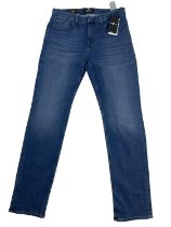 7 For All Mankind Navy Slimmy Jeans - Size 33 - RRP £ 269.00
